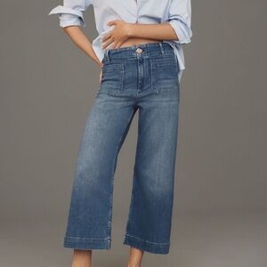 Maeve Colette Cropped Jeans, Blue